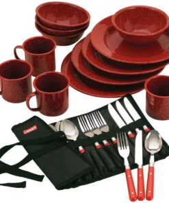 24-Piece Enamel Dinnerware Set