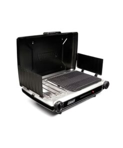 Classic 2-in-1 Camping Grill/Stove, Black