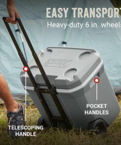 Alternative view of Classic Series™ 65-Quart Wheeled Cooler