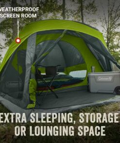 Alternative view of Skydome™ 4-Person Camping Tent with Screen Room, Rock Grey