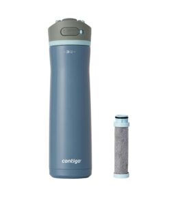 Contigo® Wells Chill Stainless Steel Filter Water Bottle with AUTOSPOUT® Straw Lid and Replacement Filter, 24 Oz.