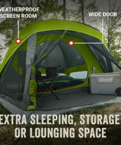 Alternative view of Skydome™ 6-Person Camping Tent with Screen Room, Rock Grey