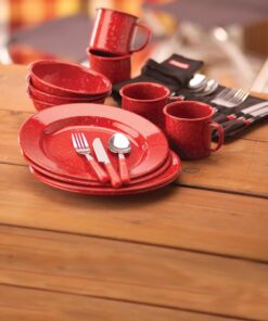 Alternative view of 24-Piece Enamel Dinnerware Set